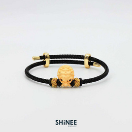 Shinee Jewellry ชาร์มพระพิฆเนศ 4 กร ขนาด Freesize สายสีดำไหมสีทอง - Shinee Jewellry, Shinee Jewellry