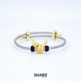 Shinee Jewellry ชาร์มพญานาค ขนาด Freesize สายสีเงิน ไหมสีดำ - Shinee Jewellry, Shinee Jewellry
