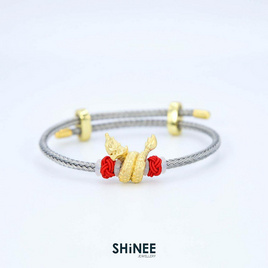 Shinee Jewellry ชาร์มพญานาค ขนาด Freesize สายสีเงิน ไหมสีแดง - Shinee Jewellry, Shinee Jewellry