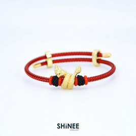 Shinee Jewellry ชาร์มพญานาค ขนาด Freesize สายสีแดง ไหมสีดำ - Shinee Jewellry, Shinee Jewellry