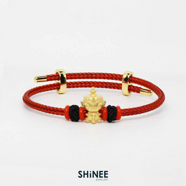 Shinee Jewellry ชาร์มท้าวเวสสุวรรณ ขนาด Freesize สายสีแดง ไหมสีดำ - Shinee Jewellry, Shinee Jewellry