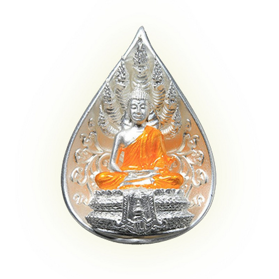 เหรียญพระนาคปรก ส.ธ. พิมพ์ใหญ่ เนื้อเงินซาติน ลงยาจีวร เหรียญพระนาคปรก ส.ธ. พิมพ์ใหญ่ เนื้อเงินซาติน ลงยาจีวร