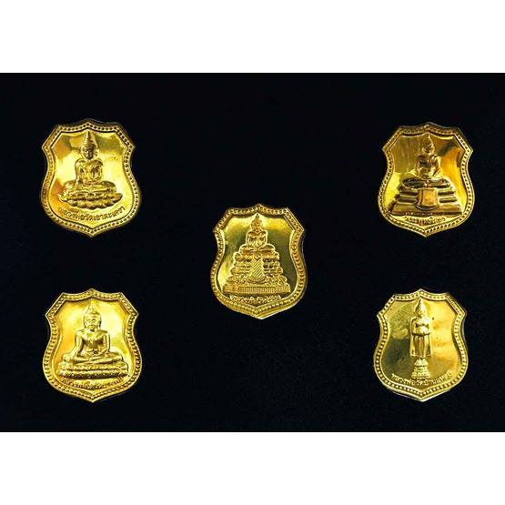เหรียญพระห้าพี่น้อง โครงการทุนเล่าเรียนหลวง เนื้อทองฝาบาตร ปี 54 เหรียญพระห้าพี่น้อง โครงการทุนเล่าเรียนหลวง เนื้อทองฝาบาตร ปี 54