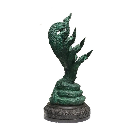 องค์อนันตมหาเทวาพญานาคราช 9 เศียร เนื้อชนวน เพ้นท์สีเขียว องค์อนันตมหาเทวาพญานาคราช 9 เศียร เนื้อชนวน เพ้นท์สีเขียว