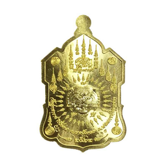 เหรียญเสือคาบดาบ หลวงพ่อรักษ์ อนาลโย เนื้อทองฝาบาตร ปี62