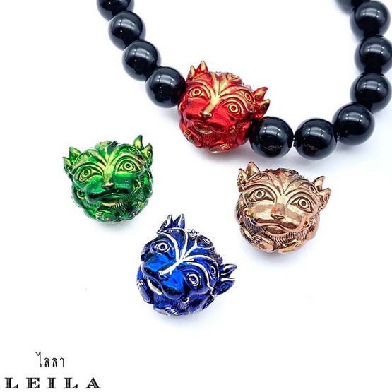 Leila Amulets แมงสี่หูห้าตา (พร้อมกำไลหินฟรีตามรูป) สีน้ำเงิน