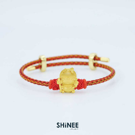 Shinee ชาร์มพระศิวะ ขนาด Freesize สายสีแดงทองไหมแดง