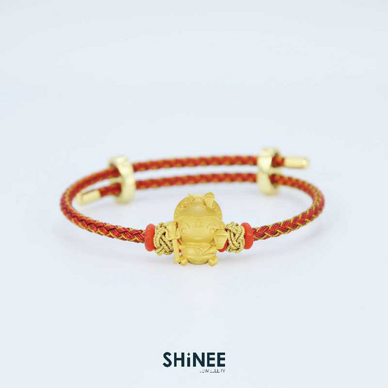 Shinee ชาร์มพระศิวะ ขนาด Freesize สายสีแดงทองไหมทอง
