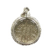 เหรียญจิ๊กโก๋ หลวงพ่ออิฏฐ์ พิมพ์เล็ก รุ่น จิ๊กโก๋จุฬามณี ปี60  เนื้ออัลปาก้า เลี่ยมกรอบเงินแท้ผ่าหวาย