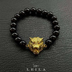 Leila Amulets ไลลา เสือแม่ลูกอ่อน นอนกิน (พร้อมกำไลหินฟรีตามรูป) สีทอง