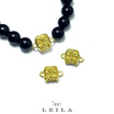 Leila Amulets พรานบุญ รุ่นพิเศษ (พร้อมกำไลหินฟรีตามรูป) สีทอง