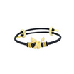 Shinee Jewellry ชาร์มพญานาค ขนาด Freesize สายสีดำ ไหมสีทอง