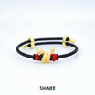 Shinee Jewellry ชาร์มพญานาค ขนาด Freesize สายสีดำ ไหมสีแดง