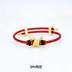 Shinee Jewellry ชาร์มพญานาค ขนาด Freesize สายสีแดง ไหมสีดำ