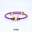 Shinee Jewellry ชาร์มพญานาค ขนาด Freesize สายสีม่วง ไหมสีม่วง